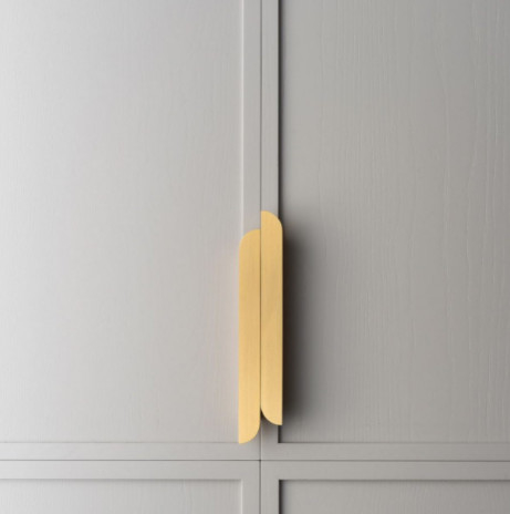Farbesalix-Blatt des 400mm Goldbehandelt aluminiumkabinett-Griff-3 für Schlafzimmer