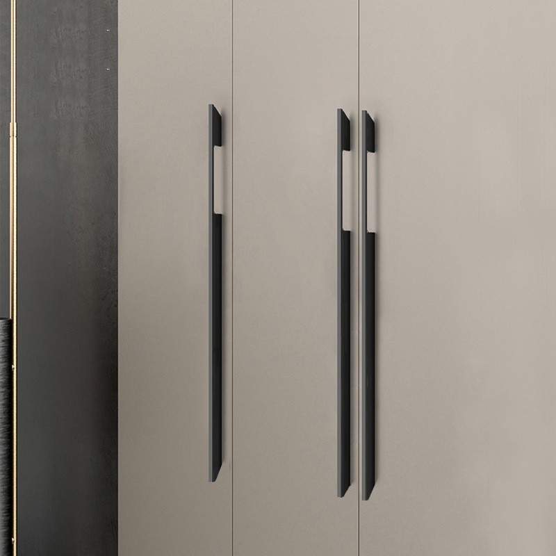Klassische Garderobe behandelt schwarze Dekoration des Gold1000mm lang für Schlafzimmer