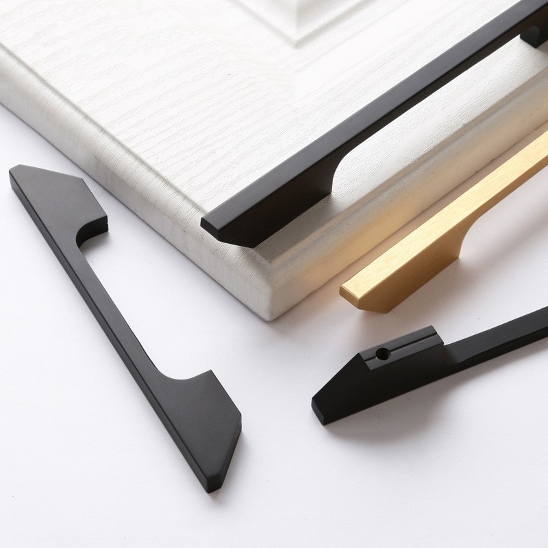 Klassische Garderobe behandelt schwarze Dekoration des Gold1000mm lang für Schlafzimmer