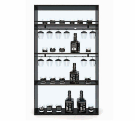 Aluminium offenes Display-Regal für Wohnzimmer / Küche