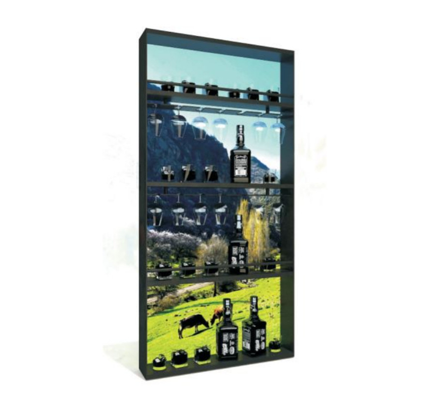 Aluminium offenes Display-Regal für Wohnzimmer / Küche