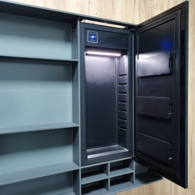 Smart Beauty Spiegel Schrank mit Kühlschrank Alle Aluminium LED-Leuchten Berührung offene Defogging-Leuchten