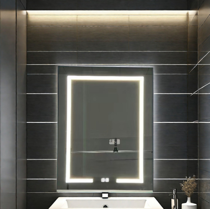 Großhandel Fabrik Elegant Schrank Dusche Große beleuchtete Spiegel Bad Smart LED Spiegel Schrank Aluminium Spiegel
