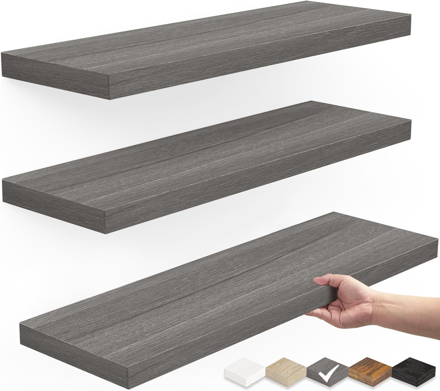 Buchregal mit Wandmontage aus weißem Holz Küchenregal mit Schwimmbad Regal für Wohnkultur