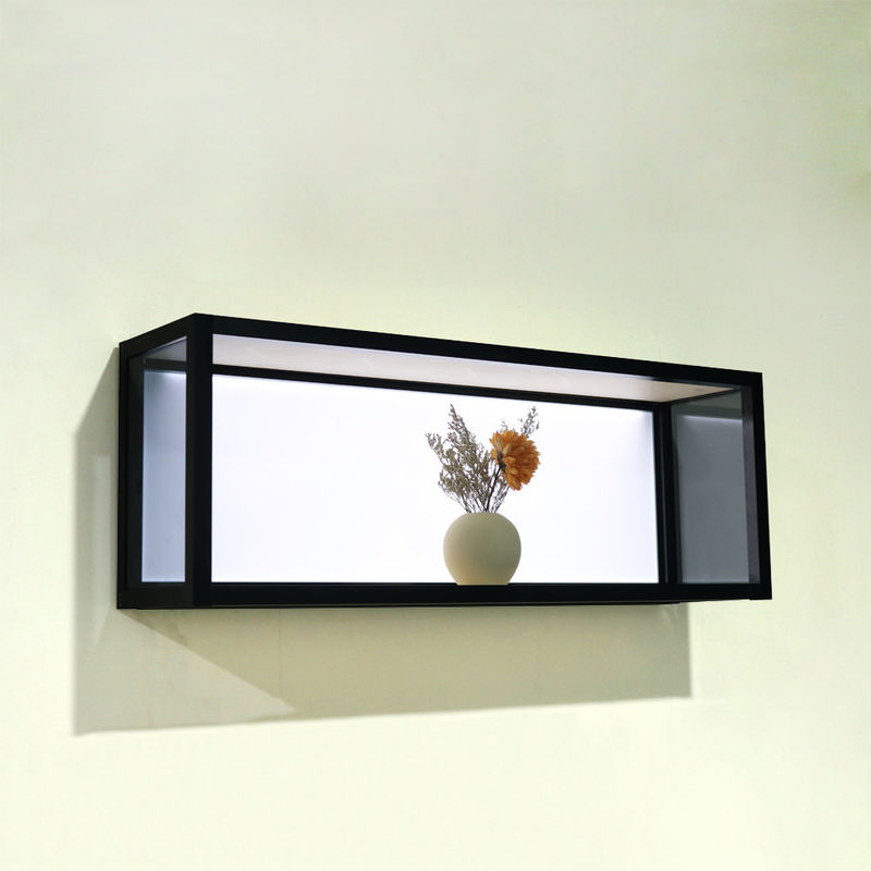 810x200x298mm leuchtendes Würfel-Wand-Aluminiumregal für Wohnzimmer-Dekor