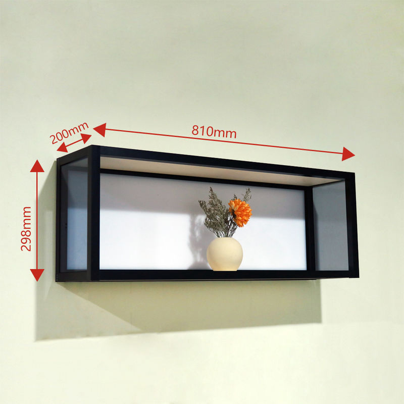 810x200x298mm leuchtendes Würfel-Wand-Aluminiumregal für Wohnzimmer-Dekor