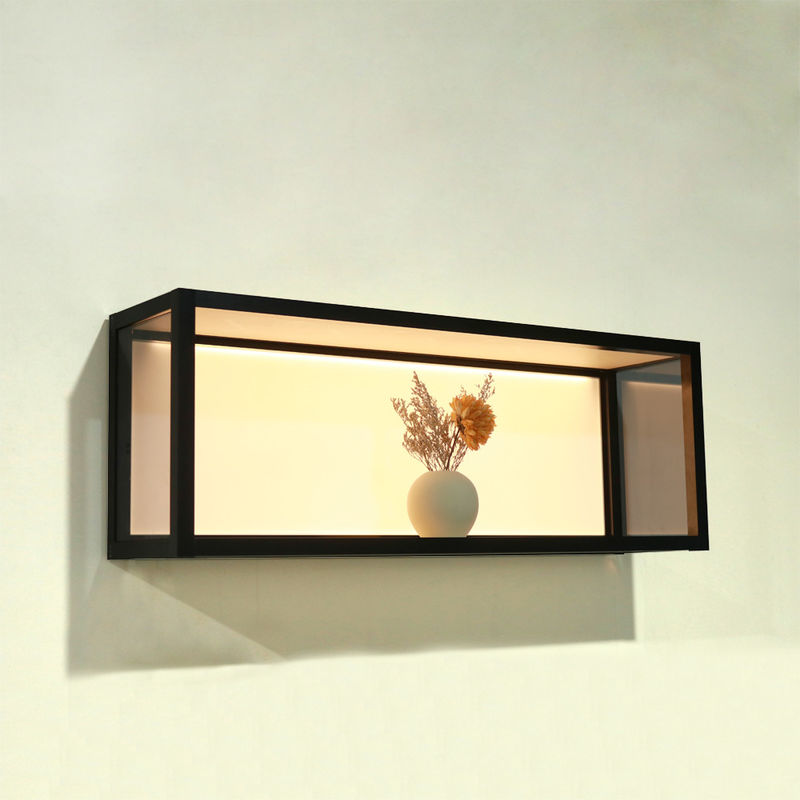 810x200x298mm leuchtendes Würfel-Wand-Aluminiumregal für Wohnzimmer-Dekor