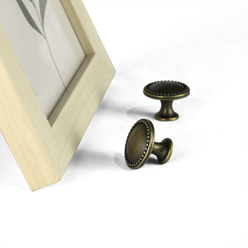 25mm Weinlese-Zink-Legierung ringsum Bronzekabinett-Griffe