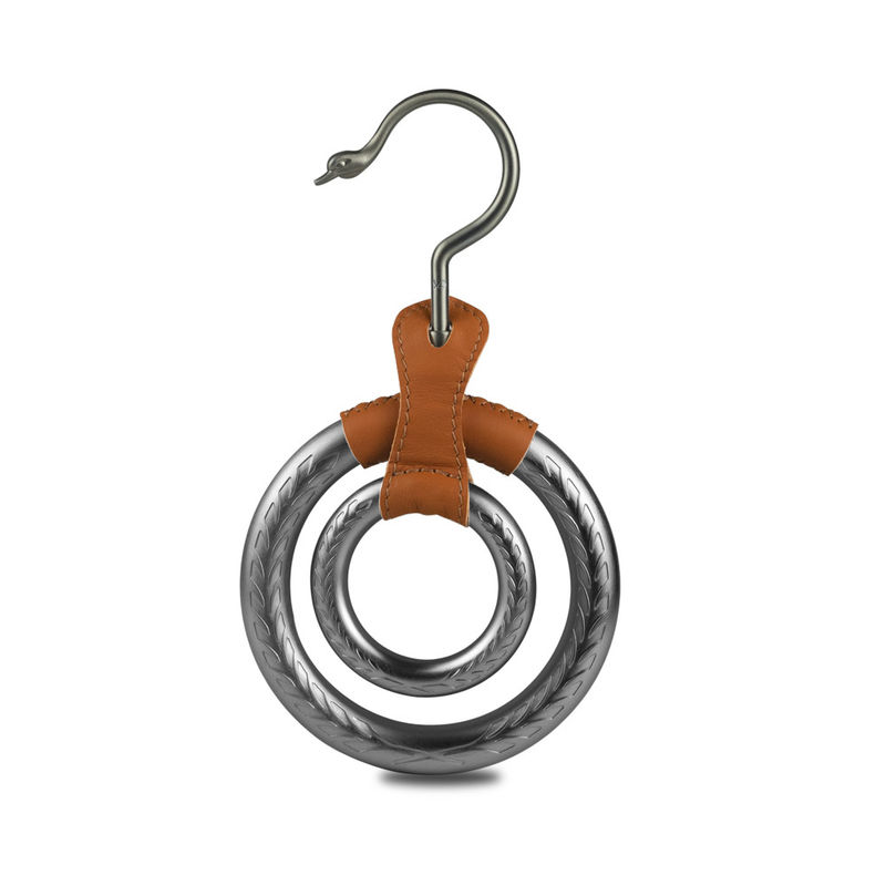 Silberne Farbmöbel-Hardware-Installationen asphaltieren Kreis-Schal-Anzeigen-Aufhänger