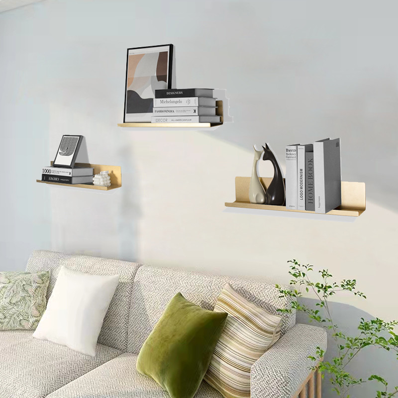 Soem fertigte Aluminiumbuch-Wand-Regal-dekoratives schwarzes Metallsich hin- und herbewegende Regale besonders an