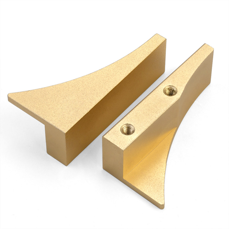 Moderne goldene Aluminiumschrank-Vier-SterneTürgriffe für Dekoration