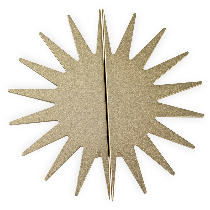 Goldener Sun formte Aluminiumneuheitsgarderobentürgriffe der kabinett-Griff-4.72inches dekorative